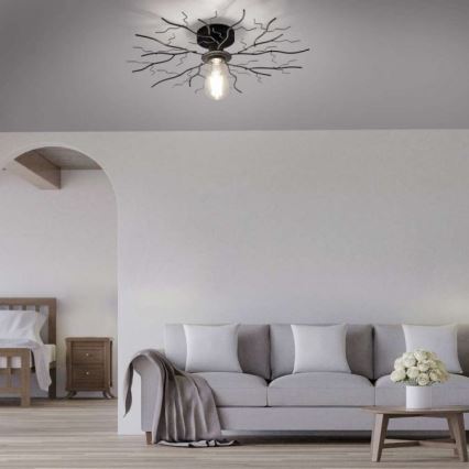 Leuchten Direkt 15638-18 - Surface-mounted chandelier LIMB 1xE27/40W/230V black