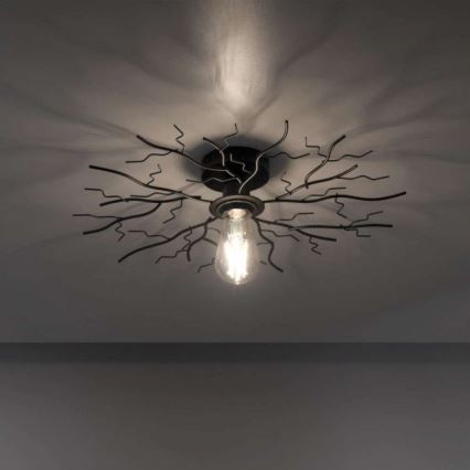 Leuchten Direkt 15638-18 - Surface-mounted chandelier LIMB 1xE27/40W/230V black