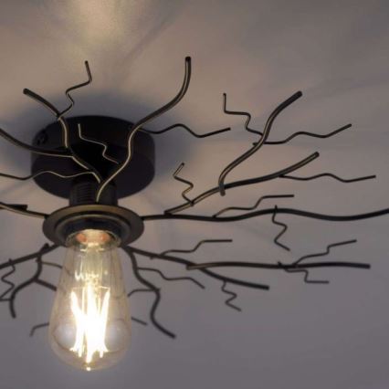 Leuchten Direkt 15638-18 - Surface-mounted chandelier LIMB 1xE27/40W/230V black