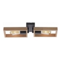 Leuchten Direkt 15657-18 - Surface-mounted chandelier FRANKY 2xE27/60W/230V acacia