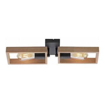 Leuchten Direkt 15657-18 - Surface-mounted chandelier FRANKY 2xE27/60W/230V acacia