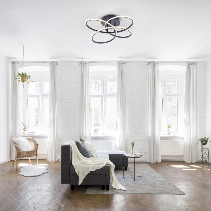 Leuchten Direkt 15660-18 - LED Dimmable surface-mounted chandelier NODE LED/27W/230V