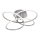 Leuchten Direkt 15660-55 - LED Dimmable surface-mounted chandelier NODE LED/27W/230V