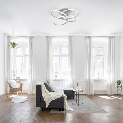 Leuchten Direkt 15660-55 - LED Dimmable surface-mounted chandelier NODE LED/27W/230V