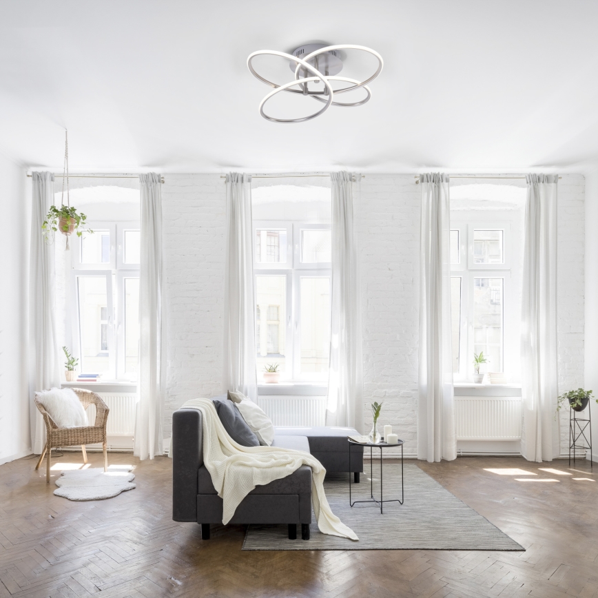 Leuchten Direkt 15660-55 - LED Dimmable surface-mounted chandelier NODE LED/27W/230V
