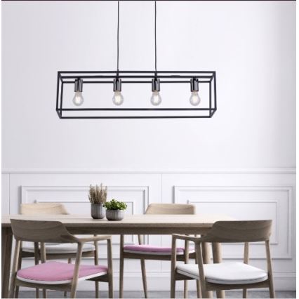 Leuchten Direkt 15854-18 - Chandelier on a string FABIO 4xE27/60W/230V