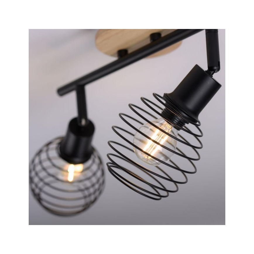 Leuchten Direkt 15922-79 - Spotlight EUGEN 2xE14/40W/230V oak