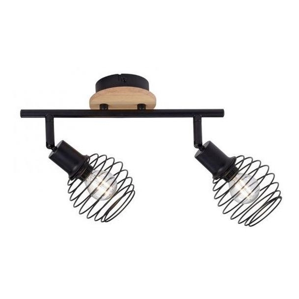 Leuchten Direkt 15922-79 - Spotlight EUGEN 2xE14/40W/230V oak