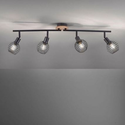 Leuchten Direkt 15924-79 - Spotlight EUGEN 4xE14/40W/230V oak