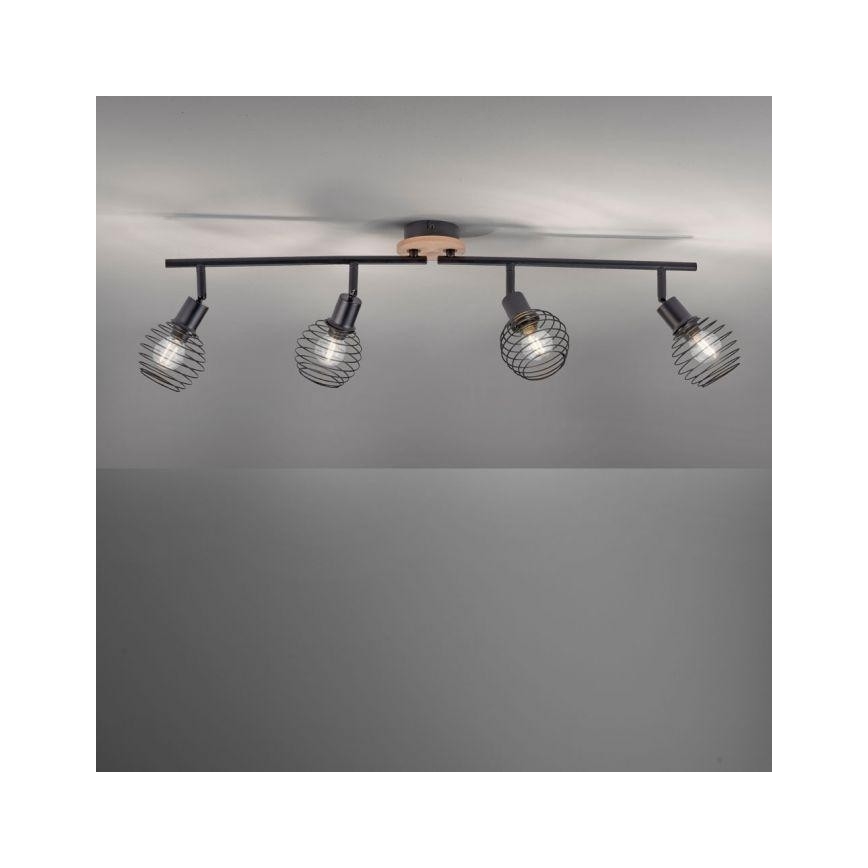 Leuchten Direkt 15924-79 - Spotlight EUGEN 4xE14/40W/230V oak