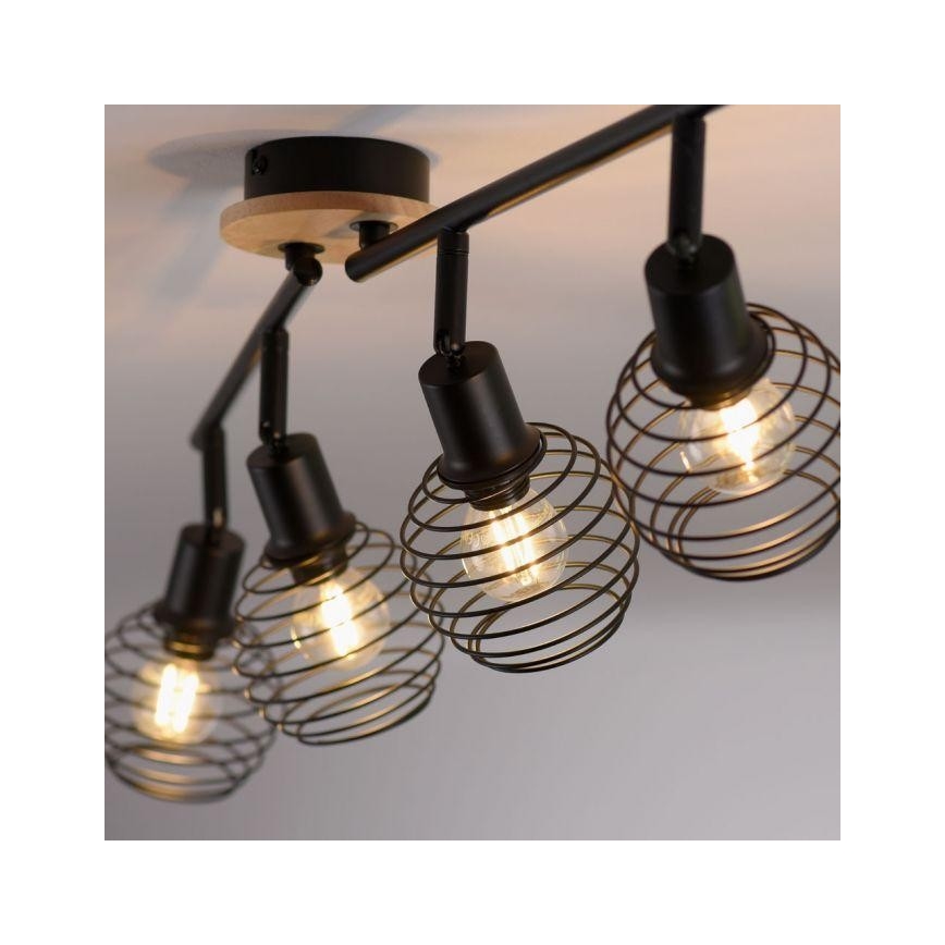 Leuchten Direkt 15924-79 - Spotlight EUGEN 4xE14/40W/230V oak