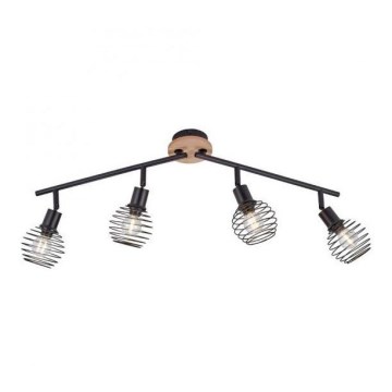 Leuchten Direkt 15924-79 - Spotlight EUGEN 4xE14/40W/230V oak