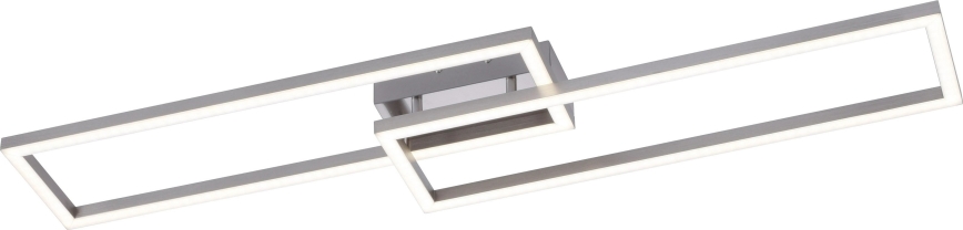 Leuchten Direkt 16430-55 - Dimmable RGBW LED MAXI Ceiling Light 2xLED/18W/230V 2700-5000K Matte Chrome + Remote Control