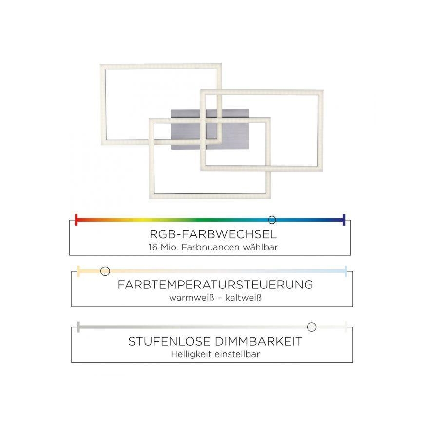 Leuchten Direkt 16431-55 - LED RGB Dimmable surface-mounted chandelier MAXI LED/27W/230V + remote control