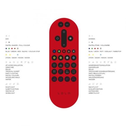 Leuchten Direkt 16431-55 - LED RGB Dimmable surface-mounted chandelier MAXI LED/27W/230V + remote control