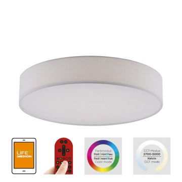 Leuchten Direkt 18428-16 - LED RGB Dimming ceiling light LOLA LED/32W/230V Tuya + remote control