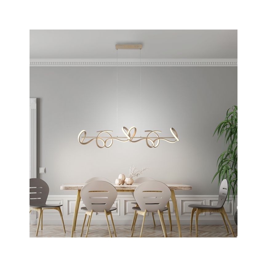 Leuchten Direkt 19033-60 - LED Dimmable chandelier on a string CURLS LED/40,8W/230V