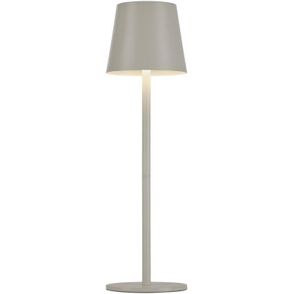 Leuchten Direkt 19250-40 - LED Outdoor dimmable rechargeable table lamp EURIA LED/3W/5V IP54 grey