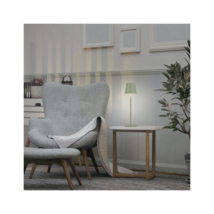 Leuchten Direkt 19250-43 - LED Outdoor dimmable rechargeable table lamp EURIA LED/3W/5V IP54 green