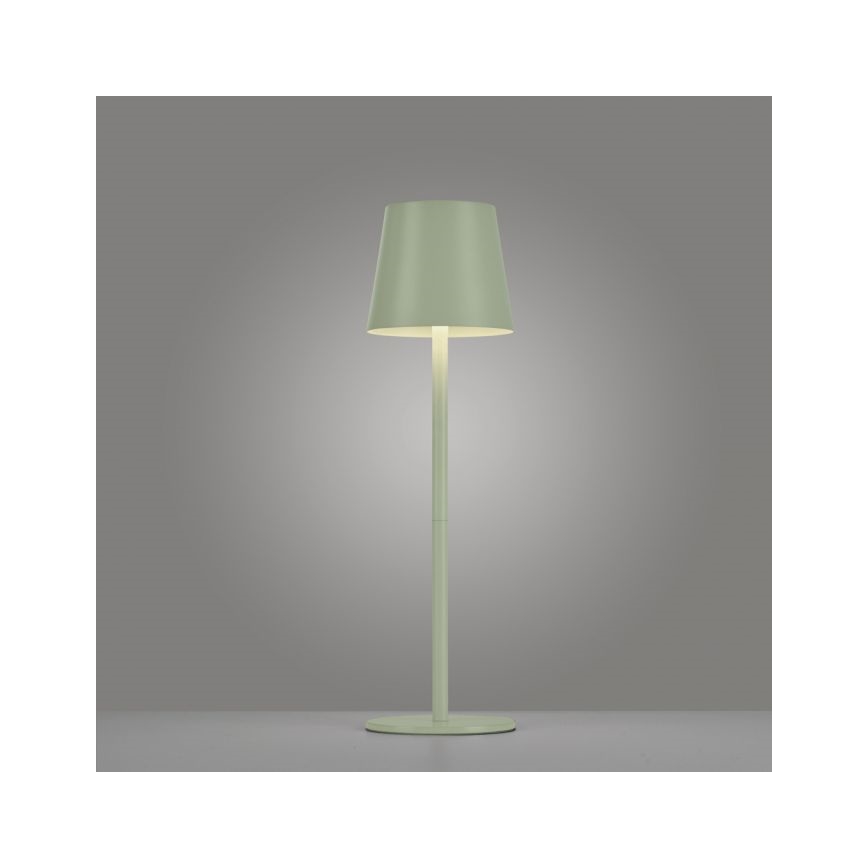 Leuchten Direkt 19250-43 - LED Outdoor dimmable rechargeable table lamp EURIA LED/3W/5V IP54 green