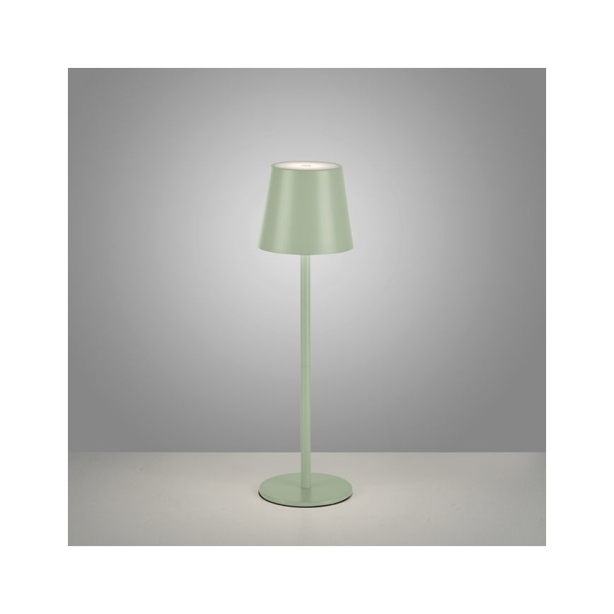 Leuchten Direkt 19250-43 - LED Outdoor dimmable rechargeable table lamp EURIA LED/3W/5V IP54 green