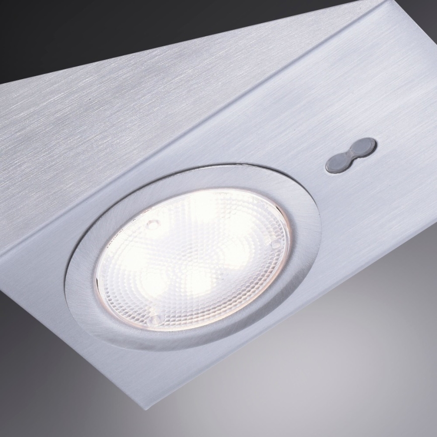 Leuchten Direkt 84111-55-3 - SET 3x LED Furniture lighting with a sensor THEO LED/3,6W/230V