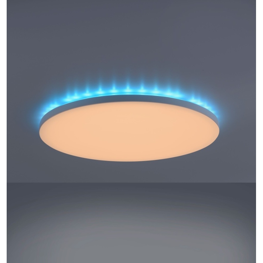 Leuchten Direkt 15602-16 - LED RGBW Dimmable ceiling light GUSTAV LED/20,3W/230V + LED/1,8W 2700-5000K + remote control