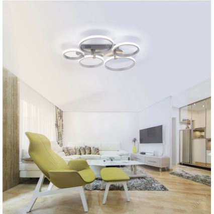 Leuchten Direkt 12112-55 - LED Flush-Mount Chandelier JOHANNA 2xLED/11.5W/230V+2xLED/9W+LED/7W