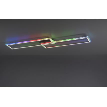 Leuchten Direkt 14635-55 - LED RGB Dimmable ceiling light FELIX LED/34,5W/230V + remote control