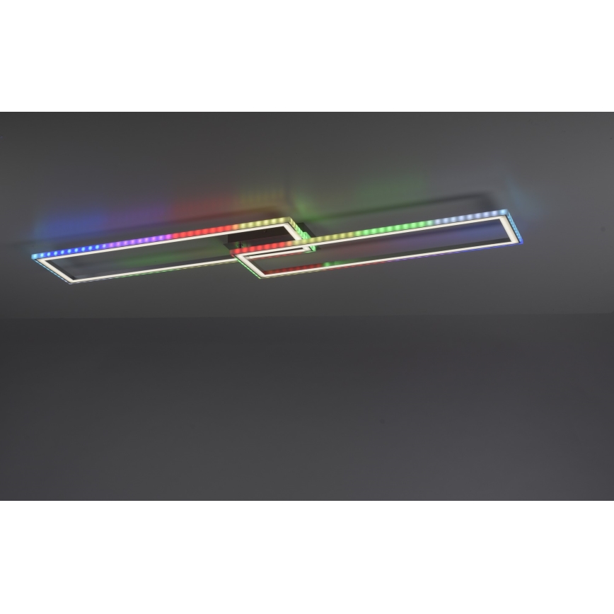 Leuchten Direkt 14635-55 - LED RGB Dimmable ceiling light FELIX LED/34,5W/230V + remote control