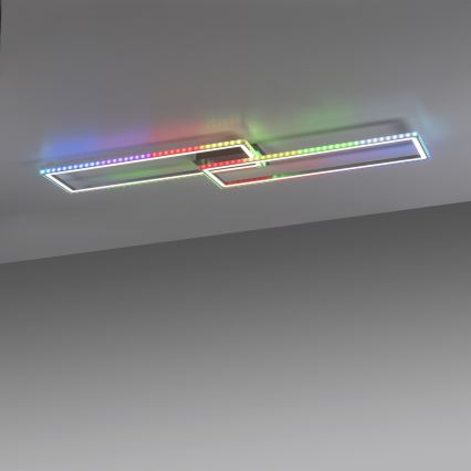 Leuchten Direkt 14635-55 - LED RGB Dimmable ceiling light FELIX LED/34,5W/230V + remote control