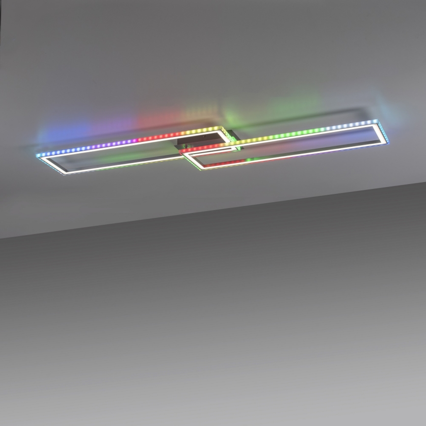 Leuchten Direkt 14635-55 - LED RGB Dimmable ceiling light FELIX LED/34,5W/230V + remote control