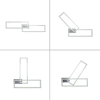 Leuchten Direkt 14635-55 - LED RGB Dimmable ceiling light FELIX LED/34,5W/230V + remote control