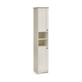 LEXI 30x170 cm Bathroom Cabinet, White/Brown