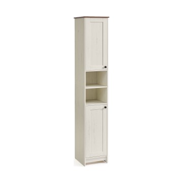 LEXI 30x170 cm Bathroom Cabinet, White/Brown