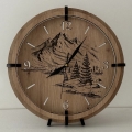 Li-Go 23676/DUB5 - Wall Clock 1xAA Ø 32 cm Oak/Mountains