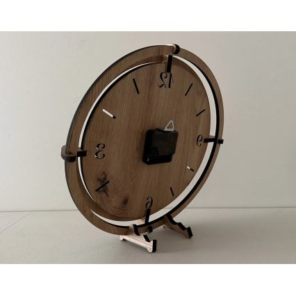 Li-Go 23682/DUB5 - Wall clock 1x AA Ø 32 cm oak/Dandelion