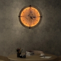 Li-Go 23688/DUB2 - Dimmable LED clock with motion sensor LED/5V 20000 mAh + 1xAA dia. 32 cm oak/Dandelion