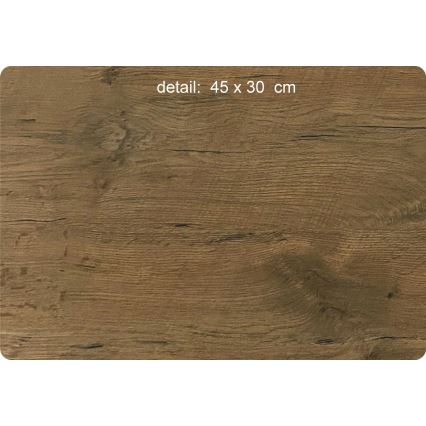 Li-Go 23697/DUB/BAT2 - LED Dimmable Clock with Motion Sensor LED/10W/5V 20000 mAh + 1xAA dia. 32 cm Oak/Mountains