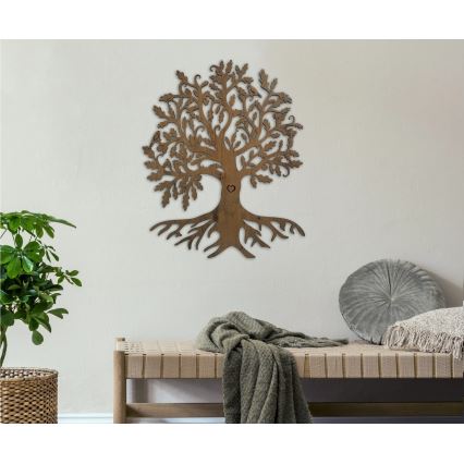 Li-Go 5732/DUB/S2 - Dimmable LED Wall Decoration LED/10W/5V 20000 mAh 68x80 cm Oak