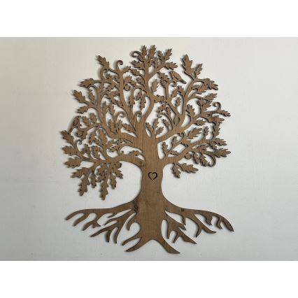 Li-Go 5732/DUB/S2 - Dimmable LED Wall Decoration LED/10W/5V 20000 mAh 68x80 cm Oak