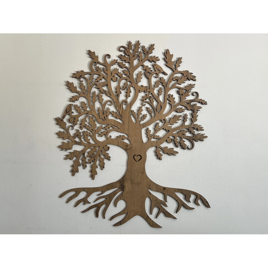 Li-Go 5732/DUB/S2 - Dimmable LED Wall Decoration LED/10W/5V 20000 mAh 68x80 cm Oak