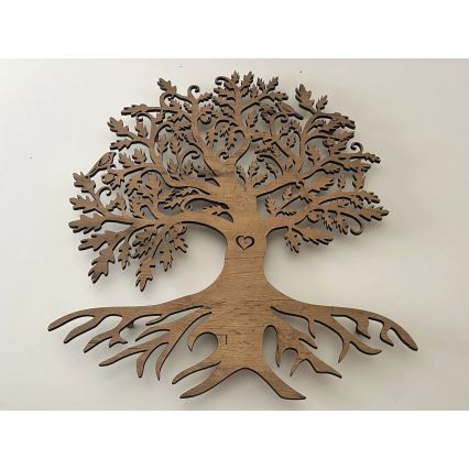 Li-Go 5732/DUB/S2 - Dimmable LED Wall Decoration LED/10W/5V 20000 mAh 68x80 cm Oak