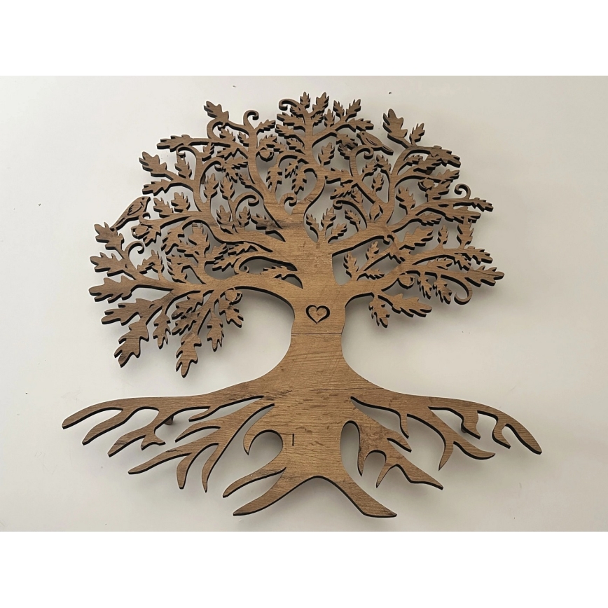 Li-Go 5732/DUB/S2 - Dimmable LED Wall Decoration LED/10W/5V 20000 mAh 68x80 cm Oak