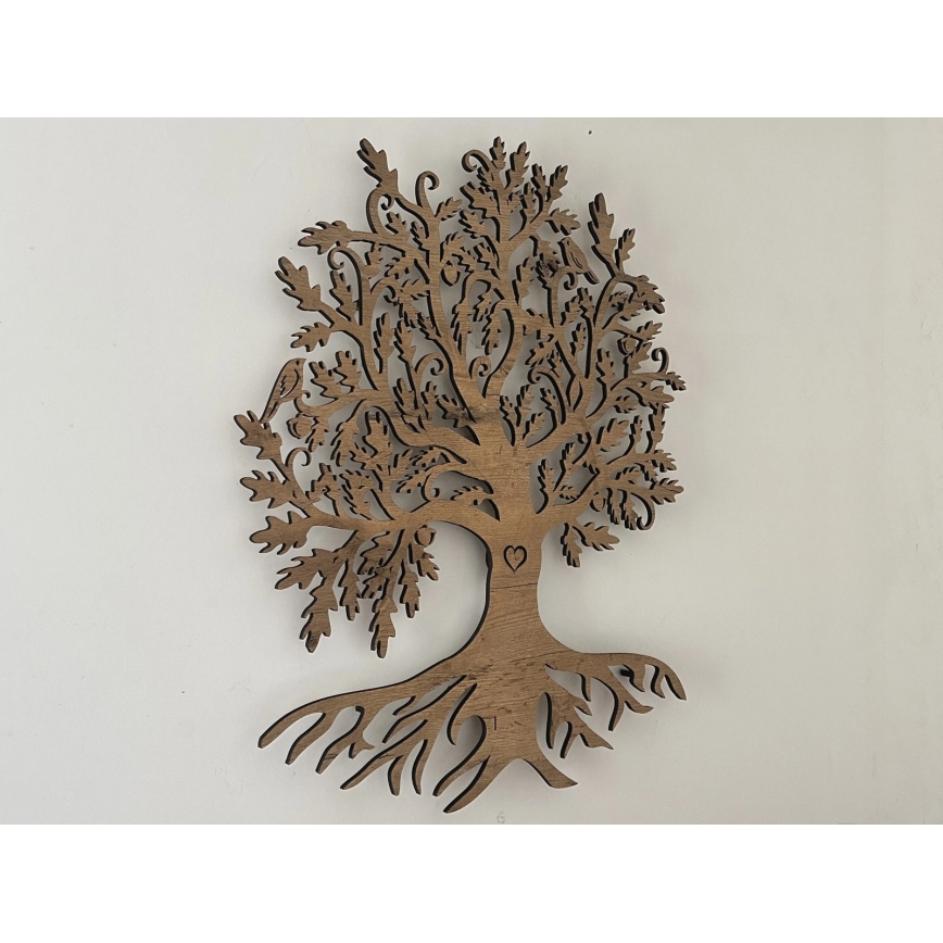 Li-Go 5732/DUB/S2 - Dimmable LED Wall Decoration LED/10W/5V 20000 mAh 68x80 cm Oak