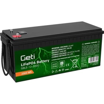 LiFePO4 Battery 12.8V/200Ah