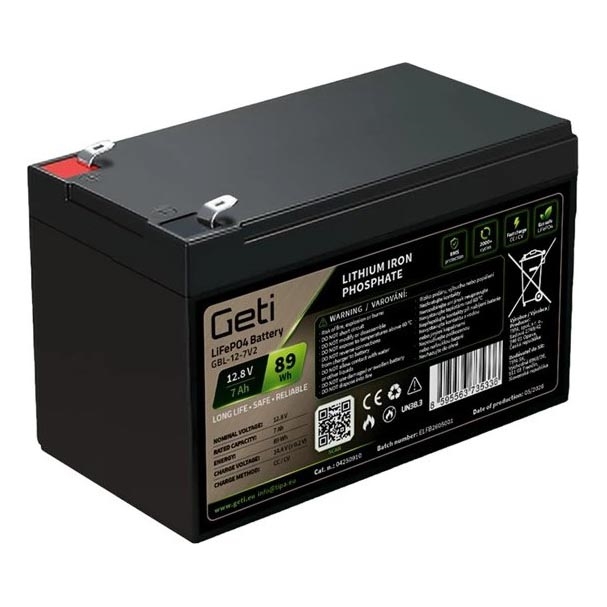 LiFePO4 Battery 12.8V/7Ah