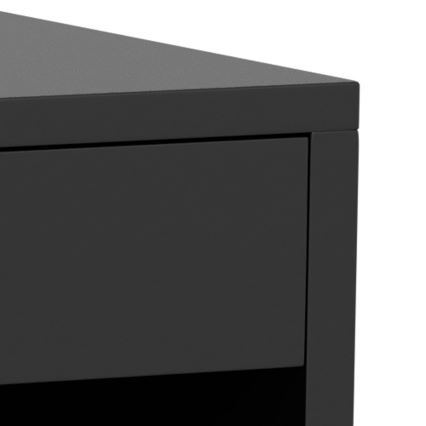 LIGNE Bedside Table 50x35 cm Black