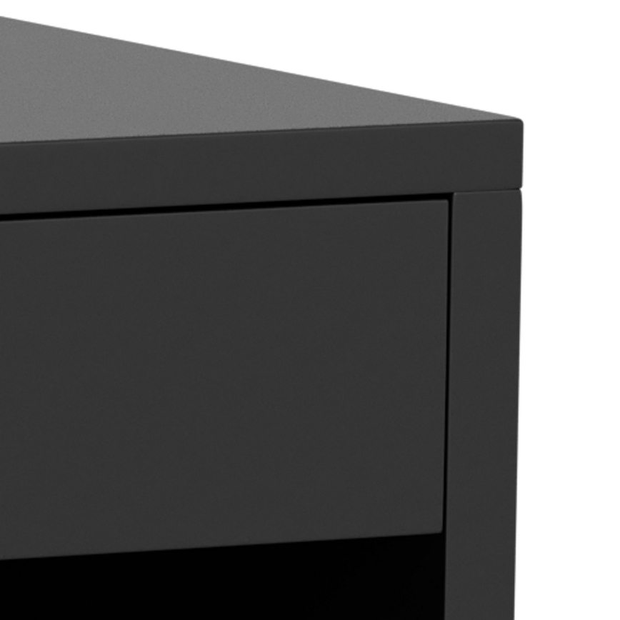 LIGNE Bedside Table 50x35 cm Black