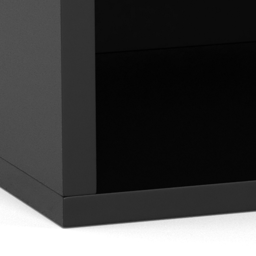 LIGNE Bedside Table 50x35 cm Black